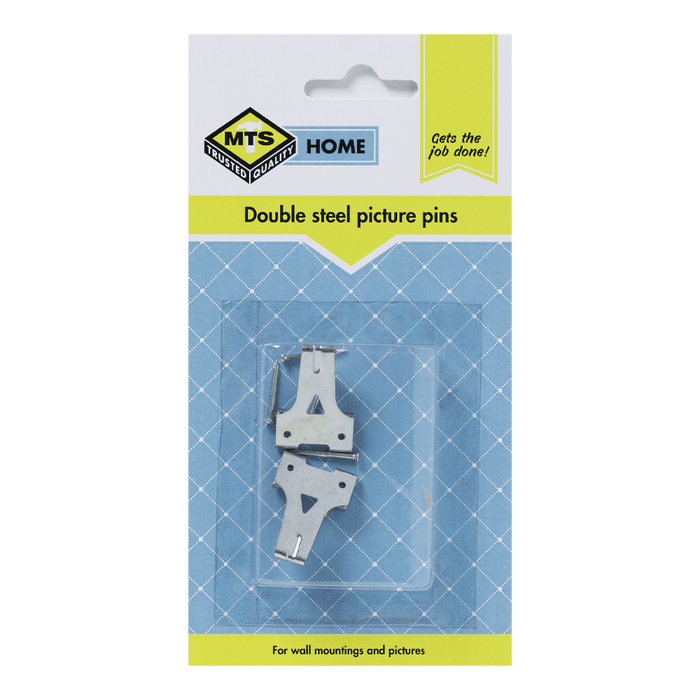Mts Home Double Sided Picture Pins 2 Pc Mts0086