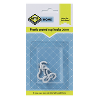 Mts Home Cup Hooks P/Coated 20 Mm P/6 Mts0094