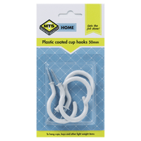 Mts Home Cup Hooks P/Coated 50 Mm P/4 Mts0097