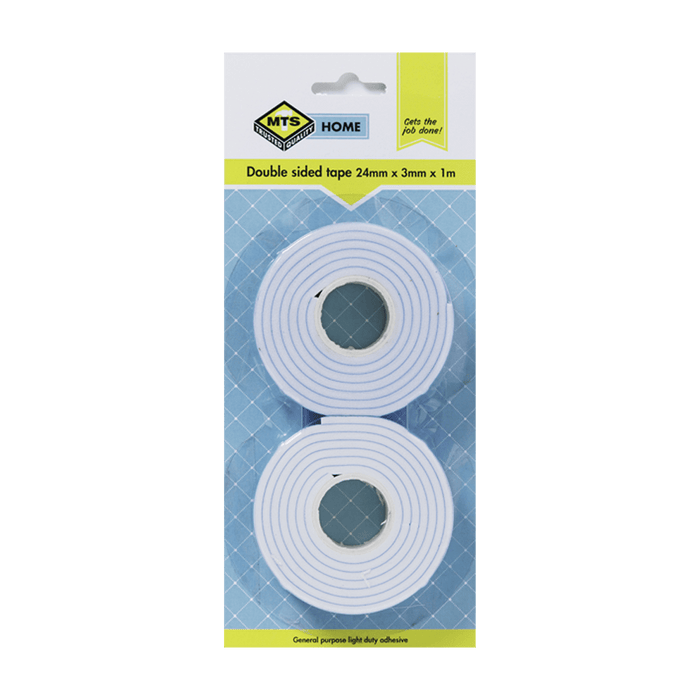 Mts Home Double Sided Tape 3 Mmx24 Mm X 1 M P/2 Mts0100