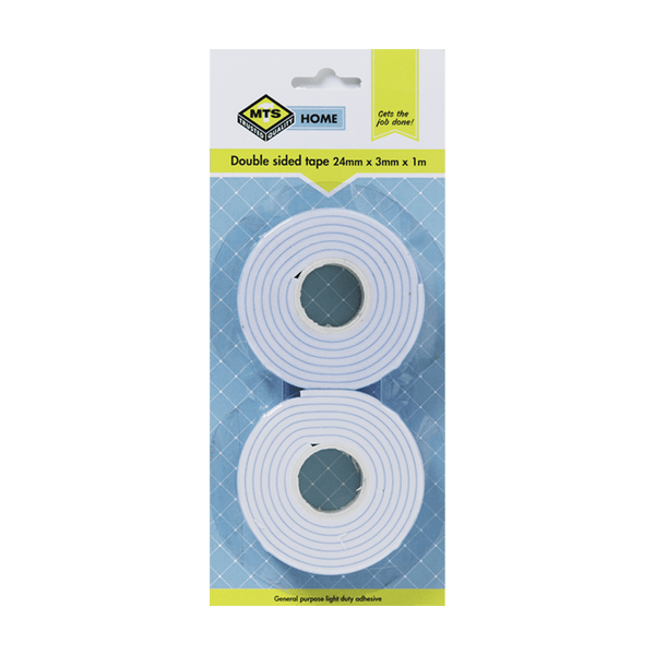 Mts Home Double Sided Tape 3 Mmx24 Mm X 1 M P/2 Mts0100