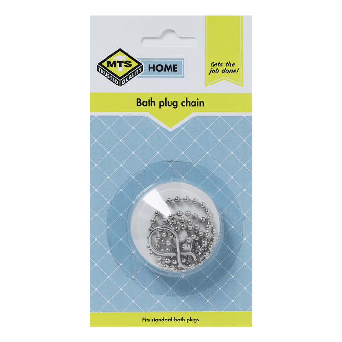Mts Home Plug Bath Pvc White & Chain Mts0103