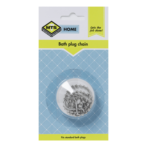 Mts Home Plug Bath Pvc White & Chain Mts0103