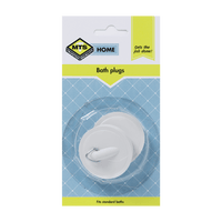 Mts Home Plug Bath Pvc White P/2 Mts0115