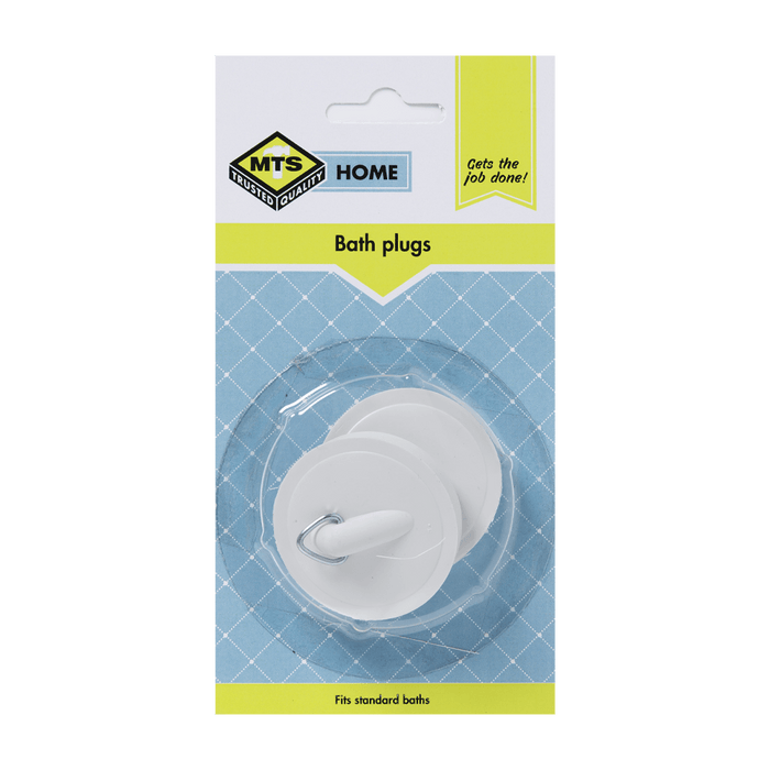 Mts Home Plug Bath Pvc White P/2 Mts0115