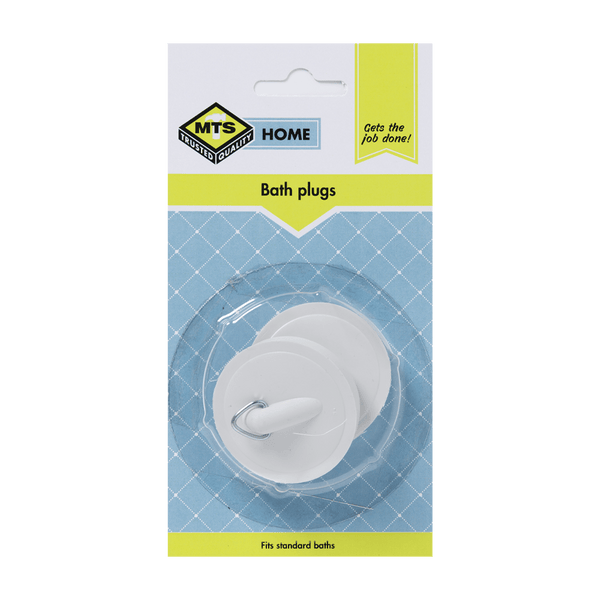 Mts Home Plug Bath Pvc White P/2 Mts0115