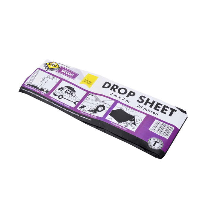 Mts Dropsheet Black 2 X3 M 25 Mic Mts0246