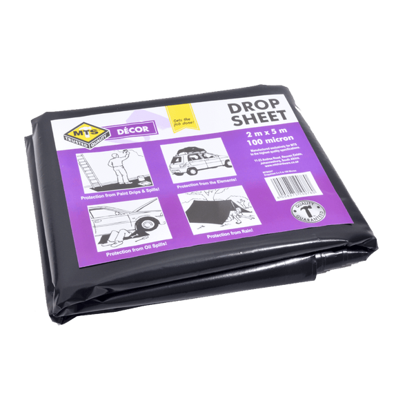 Mts Dropsheet Black 2 X5 M 100 Mic Mts0247