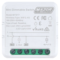 Major Tech VETi 1 - Bell Press Switch (2 Module) with Locator - Modular | VL102BK - image 1