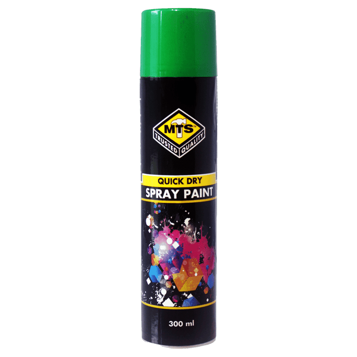 MTS1845 Green Emerald Spray Paint 300ml - Quick Dry, Acrylic Based, Rust Inhibitor