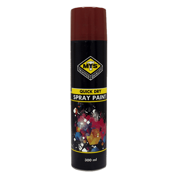 MTS Paint Spray - Dark Brown - 300ml - Quick Dry Acrylic Paint for Interior & Exterior Use