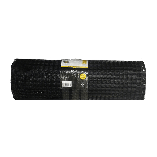 Plastic Netting Mts Black 30 X30 1 X25 M Mts2134
