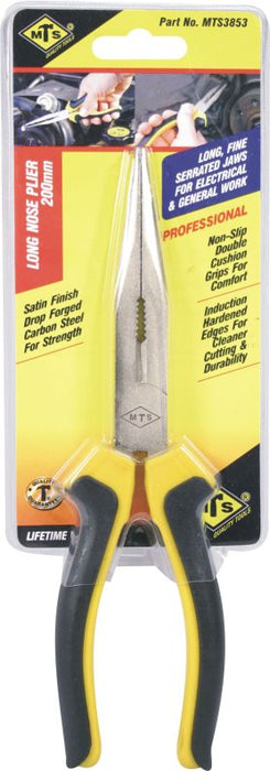 PLIER MTS LONG NOSE NP 200MM YEL/BLK - MTS3853