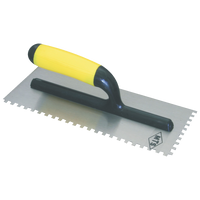 Trowel Mts Plaster P/Hndl Notch Sqr 8 Mm Mts6259