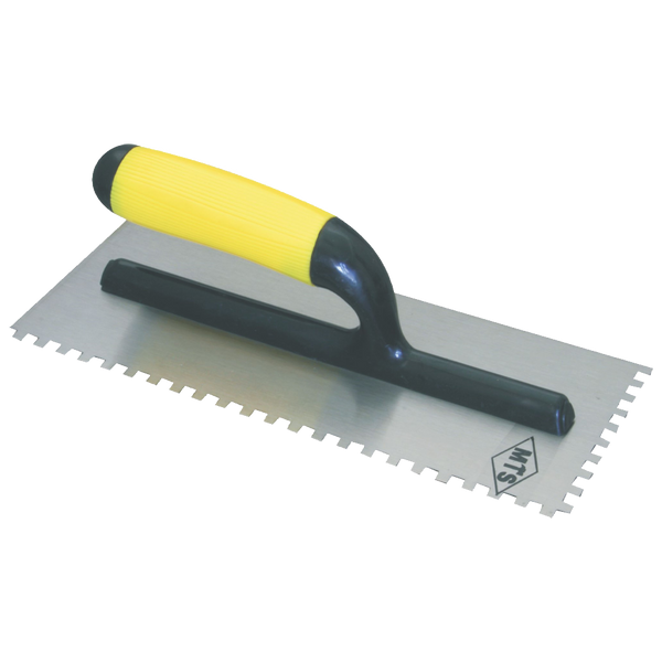 Trowel Mts Plaster P/Hndl Notch Sqr 8 Mm Mts6259