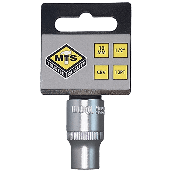 MTS8010 10mm Socket 1/2" Drive Bi-Hex CRV | High-Quality MTS Socket for Mechanics & DIY
