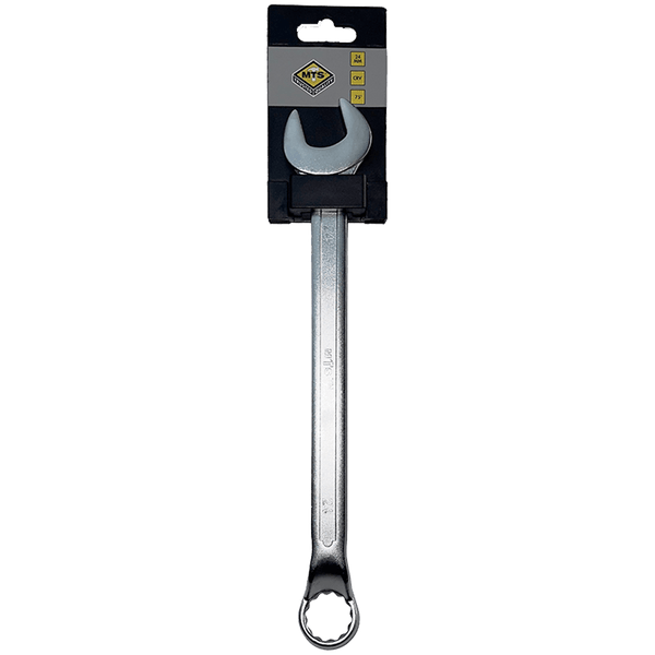 MTS 24mm Combination Spanner Wrench - Deep Offset, Chrome Vanadium Steel (CrV) for Deep-Seated Nuts and Bolts