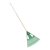 Rake Mts Lawn Plas Wooden Handle (L) Mts8482