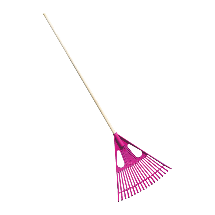 Rake Mts Lawn Wooden Handle Pink (L) Mts8482 P