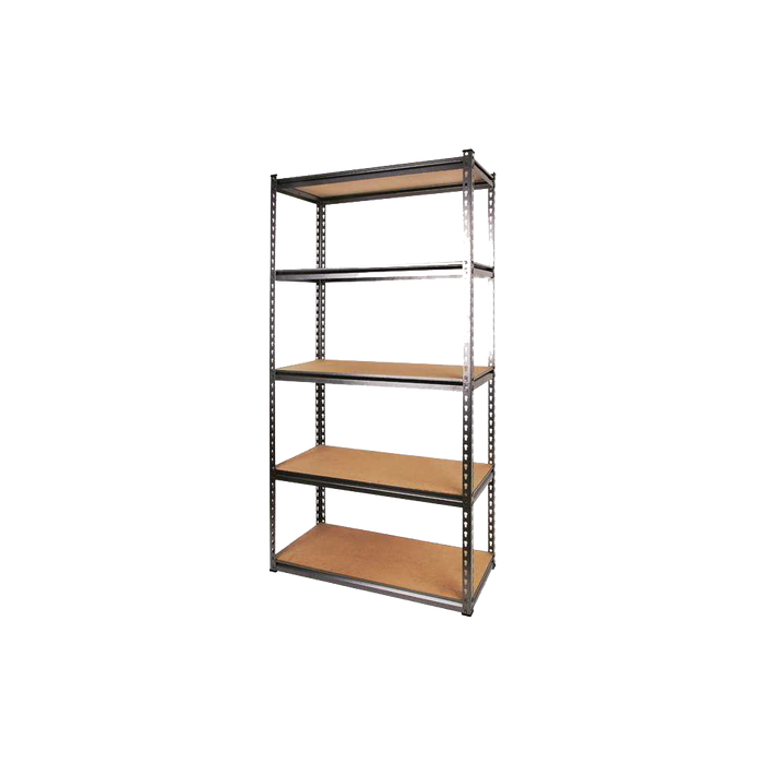 MTS Steel Shelving Unit: 5 Adjustable Shelves, 86.5x35.5x183cm. Heavy Duty Storage Shelves for Garage, Home, Warehouse - chavda.com