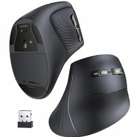 UGREEN Multi-Mode Vertical Mouse Bluetooth and 2.4G Wireless–Black-MU008-25444