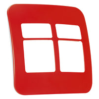 Major Tech VETi 1 - Four Single Module Vertical Cover Plate White Trim - Modular | V6207WT - image 1