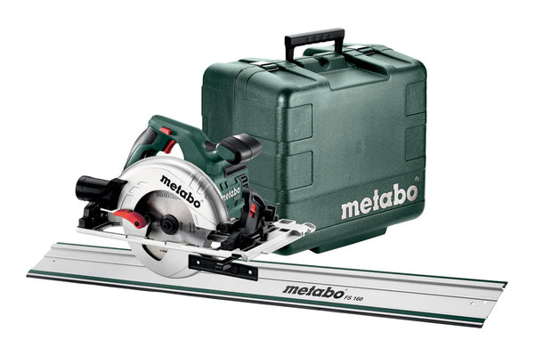 METABO CIRCULAR SAW KS 55 FS: Power Tool with Guide Rail and Case | Professional Woodworking
