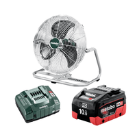 Metabo : Cordless Fan 18V Fan + 10Ah Battery & ASC 145 Quick Charger - 606176850, 625549000 & 627378000