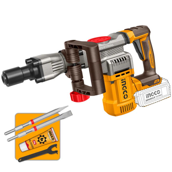 Ingco Cordless Demolition Breaker 20V (Tool Only) - CDBLI20358