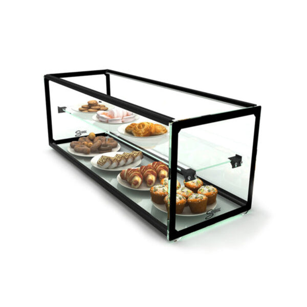 SALVADORE Ambient Display Cabinet  (Double Shelf) - 920Mm X 330Mm X 315Mm - NDC0002