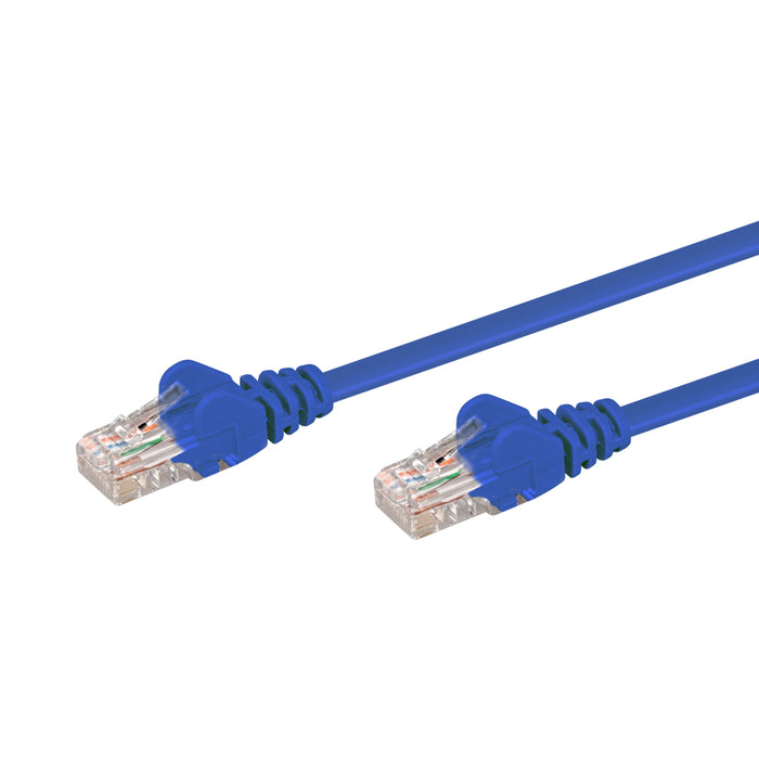 15M CAT5E MOULDED FLYLEAD - BLUE - NET-CAT5-BL-15M-LQ