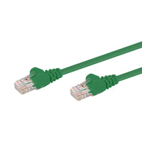 0.5M CAT5E MOULDED FLYLEAD - GREEN - NET-CAT5-GN-0.5M-LQ