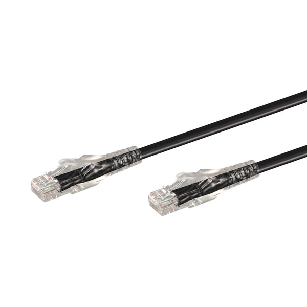15M CAT6 MOULDED FLYLEAD - BLACK - NET-CAT6-BK-15M-LQ