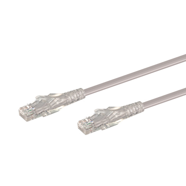 LINKQNET 10M RJ45 CAT6 ANTI-SNAG MOULDED PVC NETWORK FLYLEAD - GREY - NET-CAT6-GY-10M-LQ