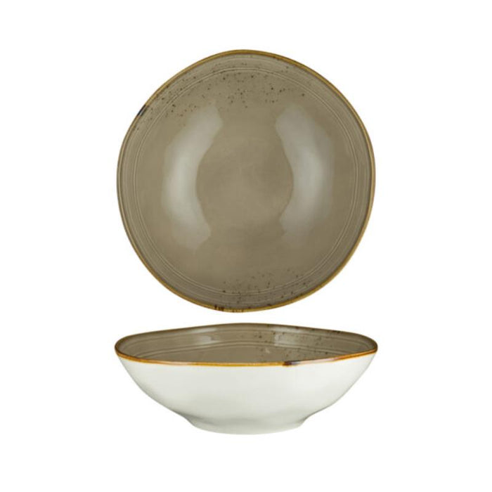 FYNBOS  - Mountain Grey - Organic Round Bowl - 25.8Cm X 8Cm (4) - NG4502-25GY