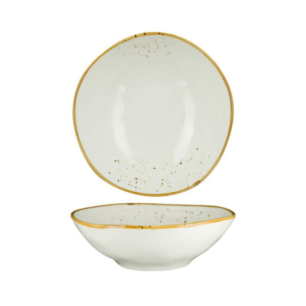 FYNBOS  - Karoo Sand - Organic Round Bowl - 25.8Cm X 8Cm (4) - NG4502-25WH