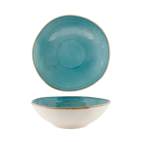 FORTIS Fynbos - Atlantic Blue - Organic Round Bowl - 30.5Cm X 9.5Cm?(4) - NG4502-30BL