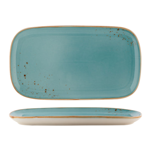 FORTIS Fynbos - Atlantic Blue - Rectangular Plate - 30.5Cm X 17Cm (4) - NG4503-30BL