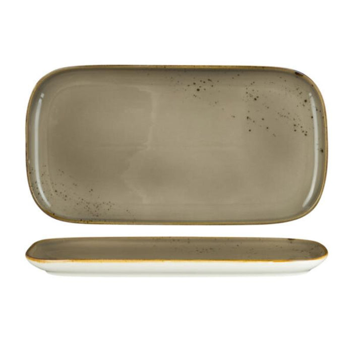 FYNBOS  - Mountain Grey - Rectangular Plate - 35.5Cm X 18.5Cm (4) - NG4503-35GY