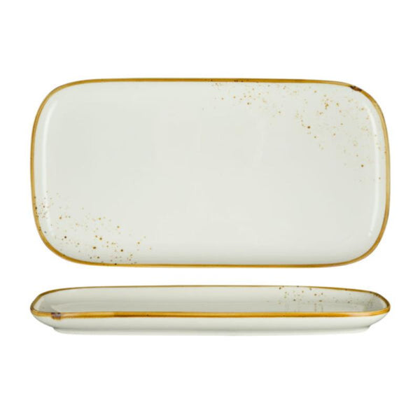 FYNBOS  - Karoo Sand - Rectangular Plate - 35.5Cm X 18.5Cm (4) - NG4503-35WH