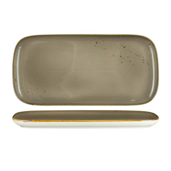 FYNBOS  - Mountain Grey - Rectangular Plate - 45Cm X 19Cm (3) - NG4503-45GY