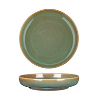 FORTIS Fynbos - Aloe Green - Round Deep Coupe Plate - 17Cm (6) - NG4509-17GR