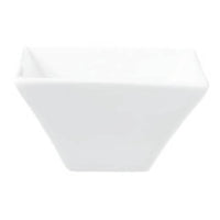 BCE Accent - White - Square Trumpet Shape Bowl - 18Cm (6) - NG4519-18