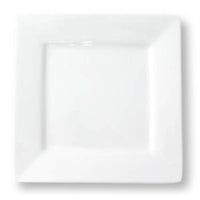 Fortis Accent White Square Plate 19cm - Porcelain Dinnerware, Modern Serving Dish