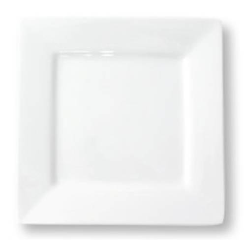 Fortis Accent White Square Plate 19cm - Porcelain Dinnerware, Modern Serving Dish