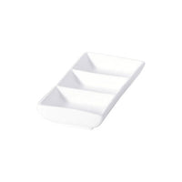 FORTIS Accent - White - Rect. 3-Divided Dish - 17Cm (6) - NG5510-17