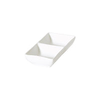 FORTIS Accent - White - Rect. 2-Divided Dish - 14Cm (12) - NG5511-14