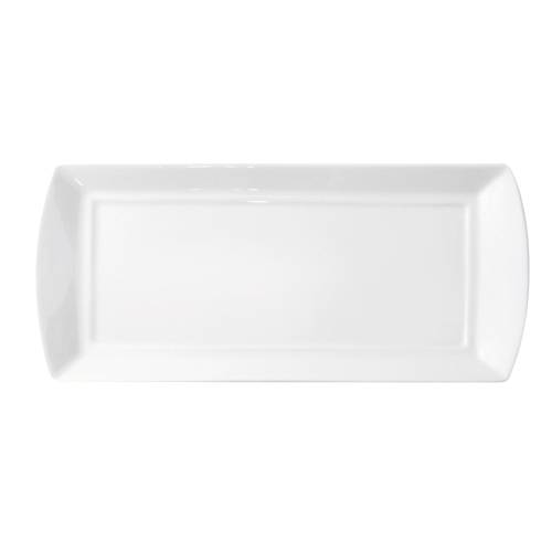 FORTIS ACCENT White Rectangular Serving Plate 38x17cm | Chavda.com