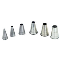 Metal Piping Nozzles Set - Cake Decorating Tips for Baking, Various Sizes | chavda.com