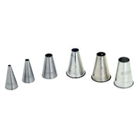 Metal Piping Nozzles Set: Plain Tips for Cake Decorating, Icing. 1-4mm. Baking tools from chavda.com